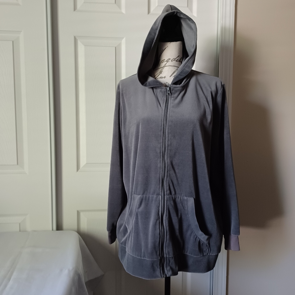 Sweater zipper up with  hoodie.
